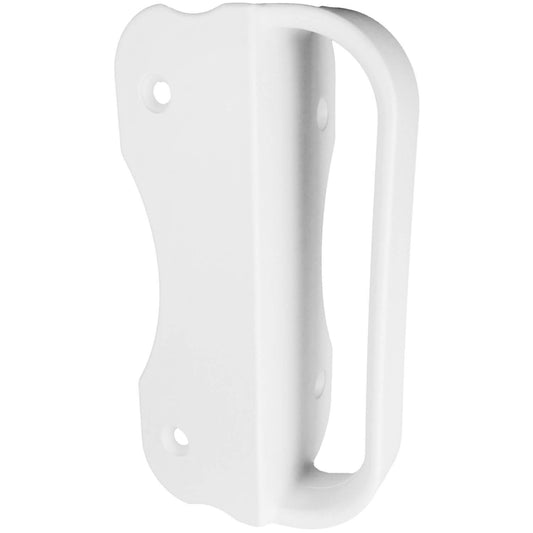 Universal NYLON GATE HANDLE -WHITE: Pull works with Wood, Metal, or Vinyl gates. (1 PACK)